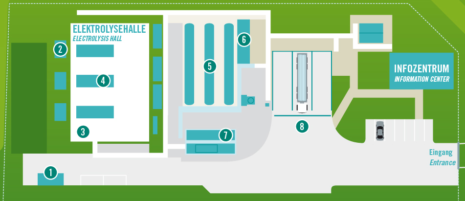 Der Geländeplan des Energiepark Mainz